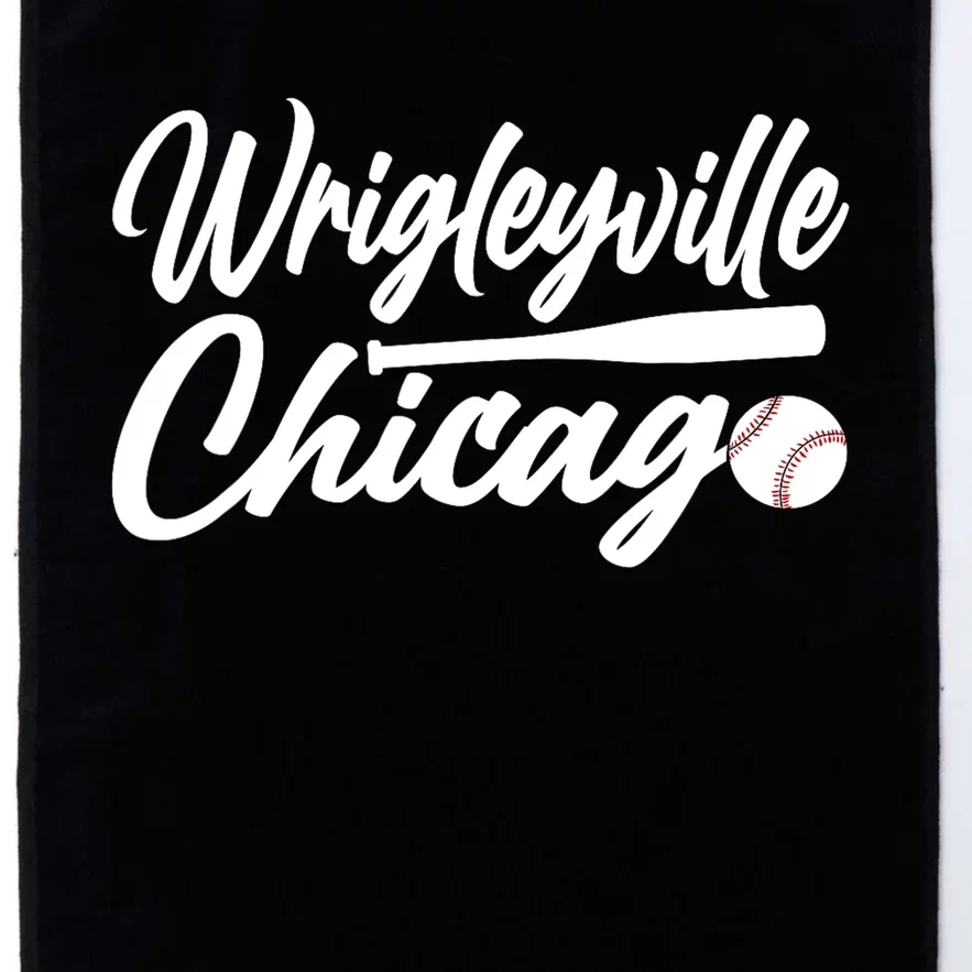 Wrigleyville Chicago Baseball American Platinum Collection Golf Towel