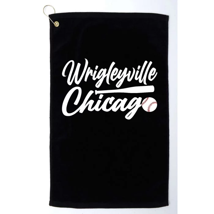 Wrigleyville Chicago Baseball American Platinum Collection Golf Towel