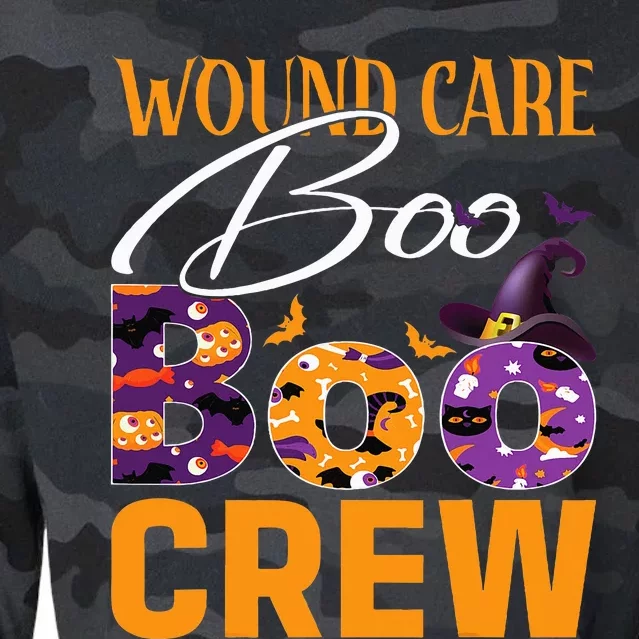 Wound Care Boo Boo Crew Funny Doctor Nurse Halloween Cropped Pullover Crew