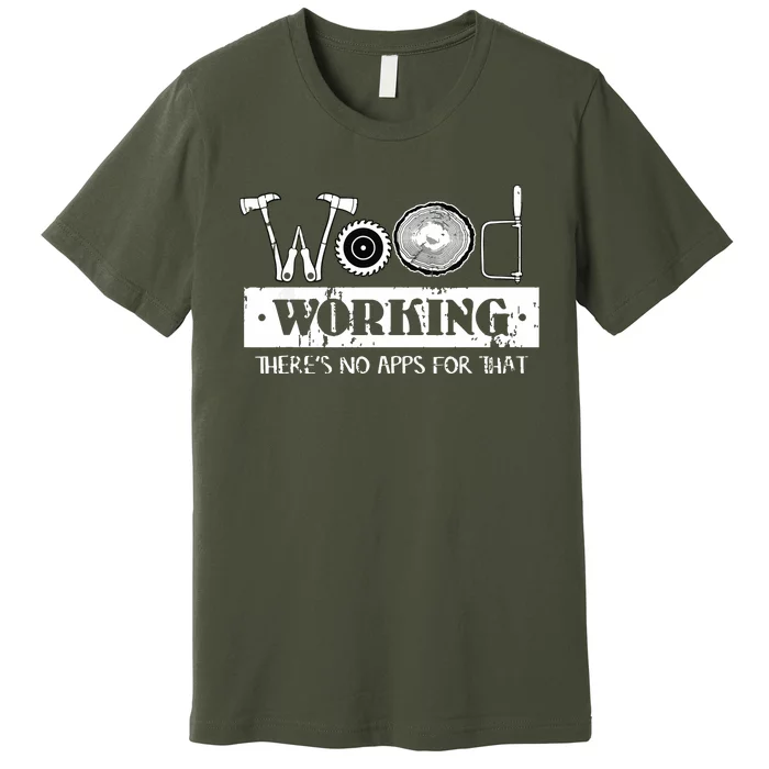 Woodworking Carving Carpenter Joiner Cabinet Woodworker Premium T-Shirt