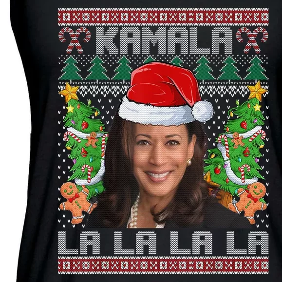 Women Christmas Comma La Funny Kamala Harris 2024 Xmas Gift Ladies Essential Flowy Tank