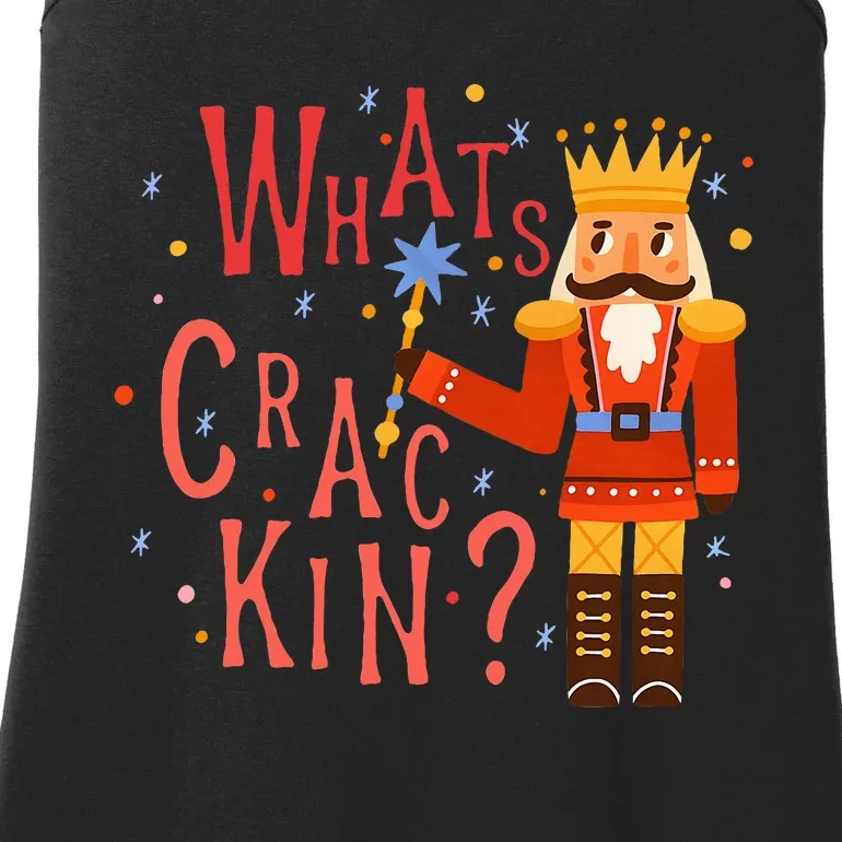 Whats Crackin Christmas Nutcracker Xmas Ladies Essential Tank