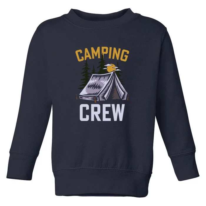 Wilderness Camping Crew Funny Camper Holiday Gift Toddler Sweatshirt