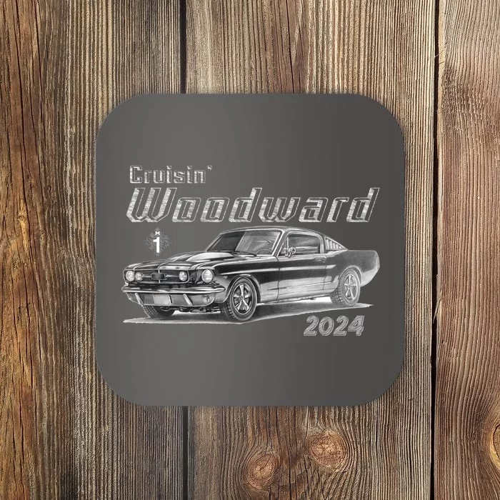 Woodward Cruise Classic Muscle Car Sketch 2024 Coaster