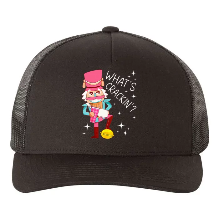 Whats Crackin Christmas Nutcracker Xmas Yupoong Adult 5-Panel Trucker Hat