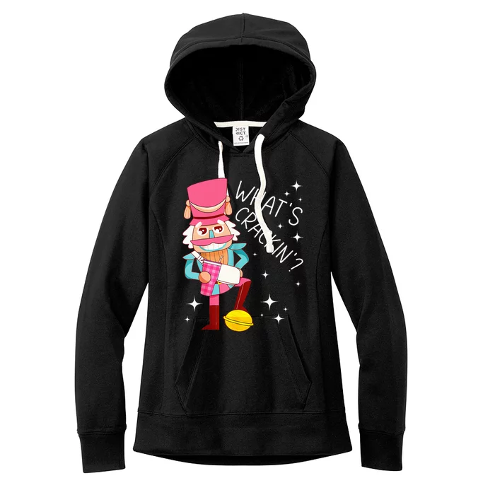 Whats Crackin Christmas Nutcracker Xmas Women's Fleece Hoodie