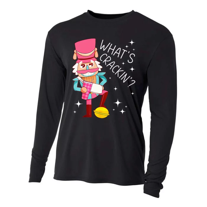 Whats Crackin Christmas Nutcracker Xmas Cooling Performance Long Sleeve Crew