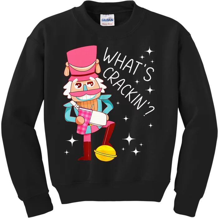 Whats Crackin Christmas Nutcracker Xmas Kids Sweatshirt