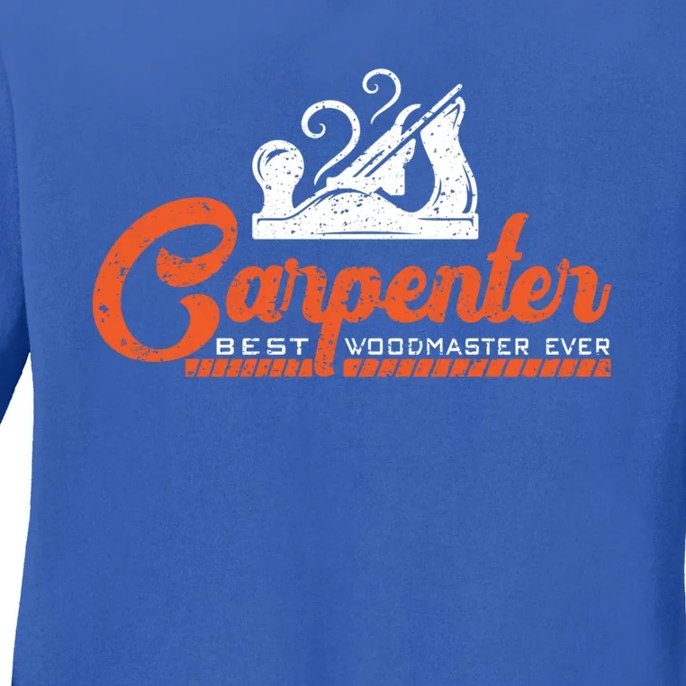 Woodworking Carpenter Carpentry Woodworker Gift Ladies Long Sleeve Shirt