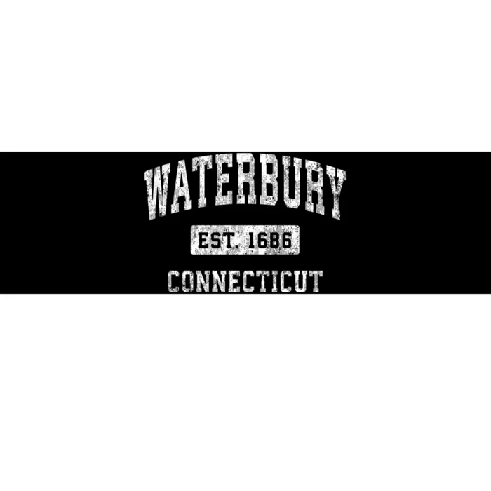 Waterbury Connecticut Ct Vintage Established Sports Bumper Sticker