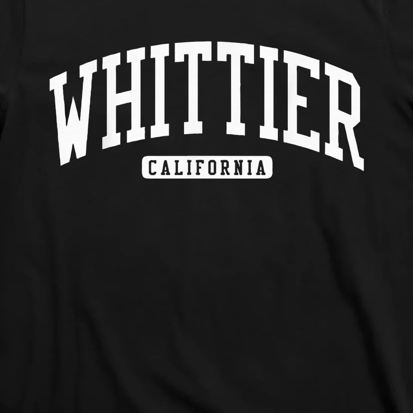 Whittier California Ca College University Style T-Shirt