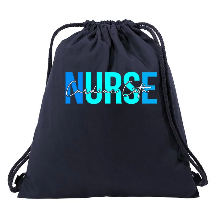 Wo Cardiac Cath Lab Nurse Funny Gift For Nursing Student Cool Gift Drawstring Bag