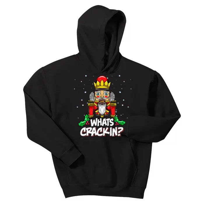 Whats Crackin Christmas Nutcracker Pajama Family Xmas Kids Hoodie