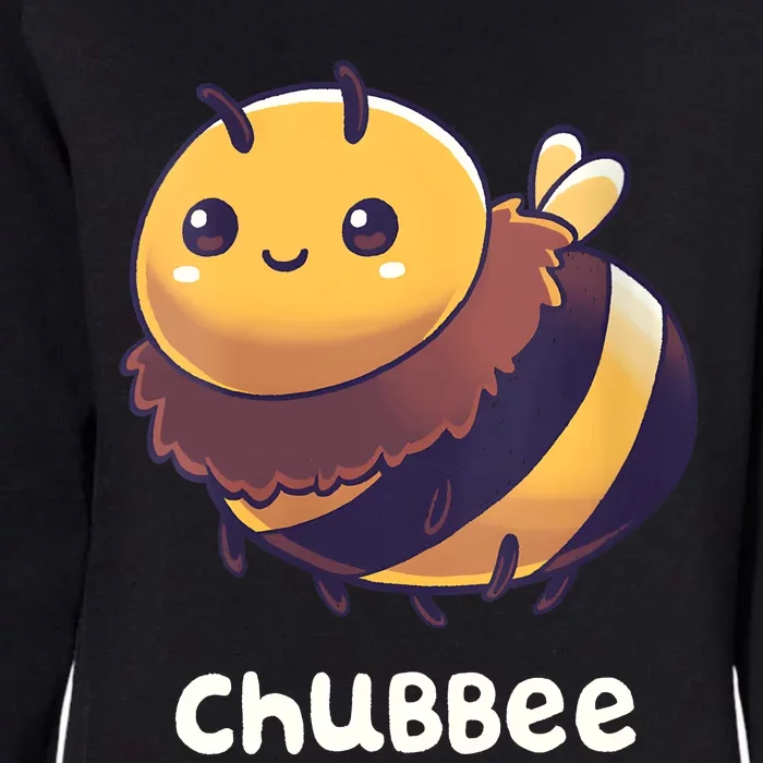 Womens Chubbee Chubby Honey Bee Kawaii Womens California Wash Sweatshirt