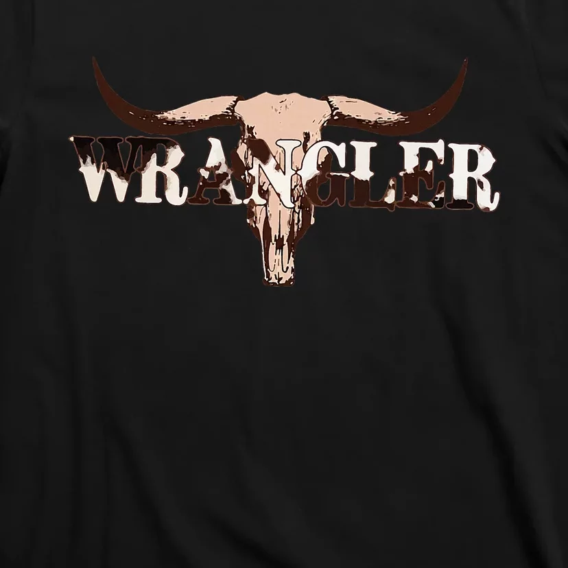 Wrangler Cowhide Cow Skull T-Shirt