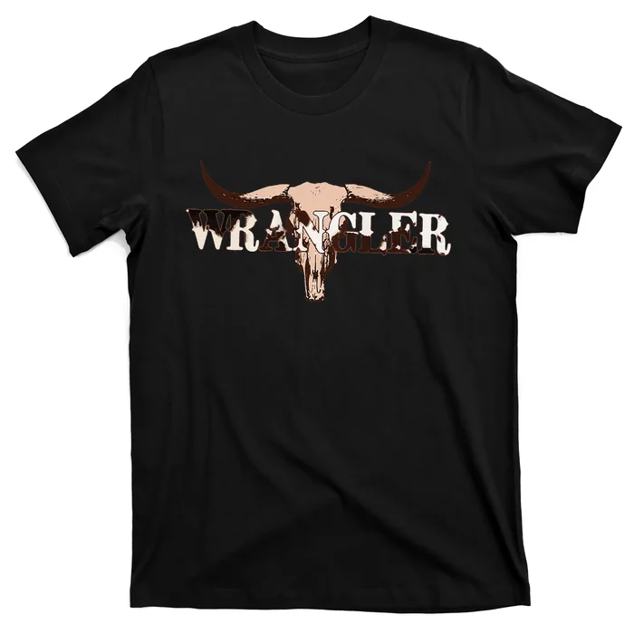 Wrangler Cowhide Cow Skull T-Shirt