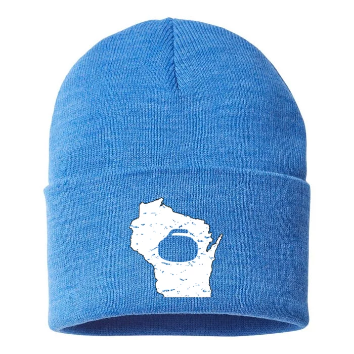 Wisconsin Curler Cool Gift Wi Curling Cool Gift Sustainable Knit Beanie