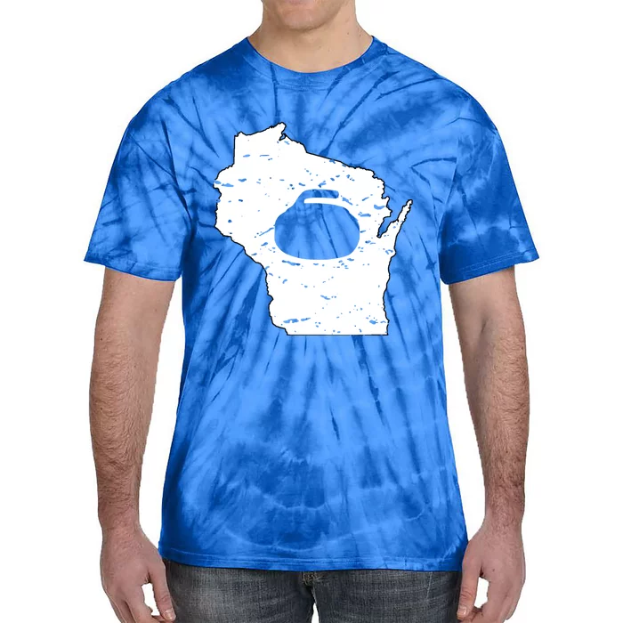 Wisconsin Curler Cool Gift Wi Curling Cool Gift Tie-Dye T-Shirt