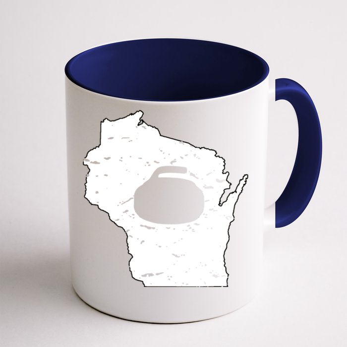 Wisconsin Curler Cool Gift Wi Curling Cool Gift Front & Back Coffee Mug