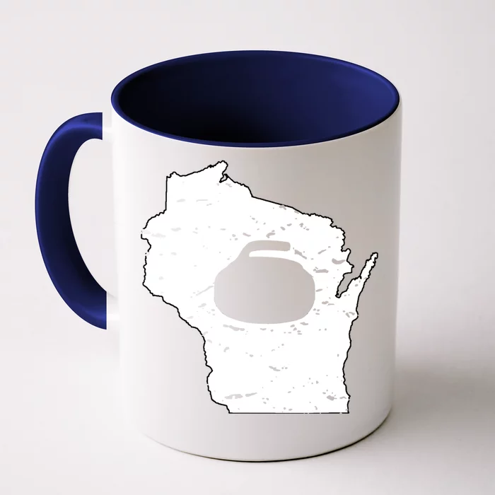 Wisconsin Curler Cool Gift Wi Curling Cool Gift Front & Back Coffee Mug