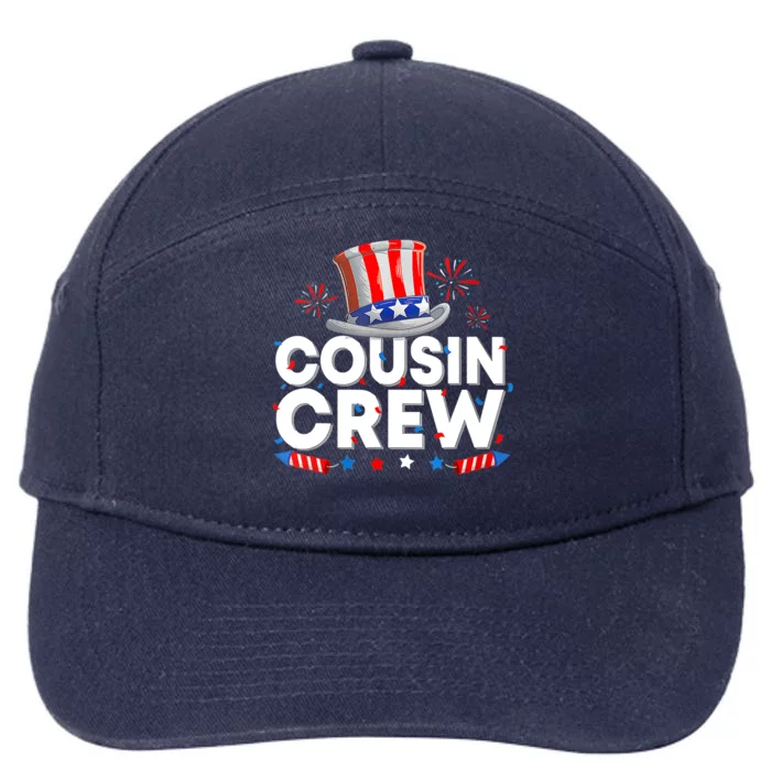 Wo Cousin Crew 4th Of July Patriotic American Family Matching 7-Panel Snapback Hat