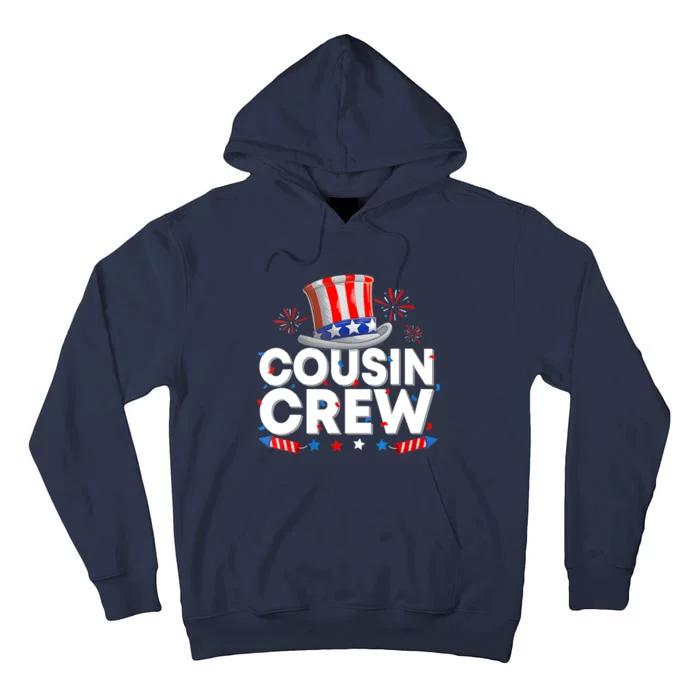 Wo Cousin Crew 4th Of July Patriotic American Family Matching Tall Hoodie