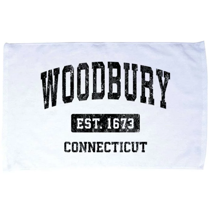 Woodbury Connecticut Ct Vintage Athletic Sports Microfiber Hand Towel