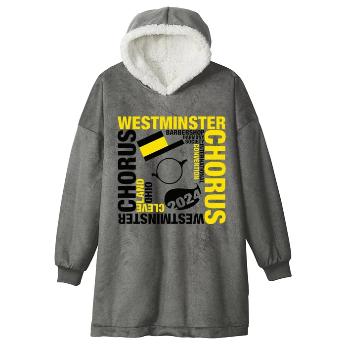 Westminster Chorus Cleveland White Hooded Wearable Blanket