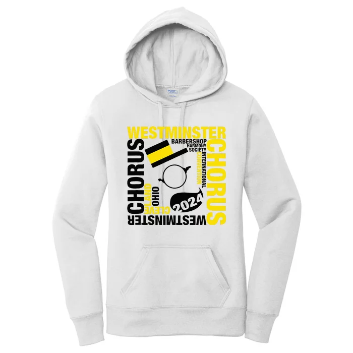 Westminster Chorus Cleveland White Women's Pullover Hoodie