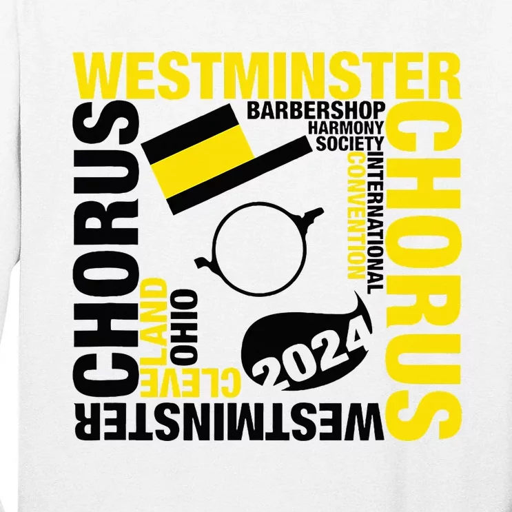 Westminster Chorus Cleveland White Tall Long Sleeve T-Shirt