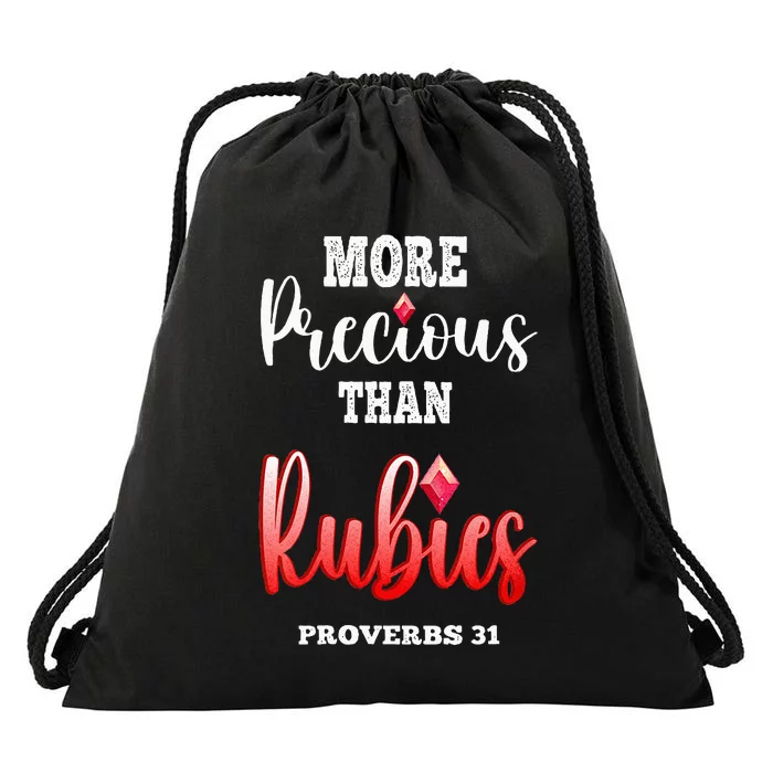 Womens CHRTISTIANDO Christian Faith Based Bible Quote Proverbs 31 Drawstring Bag