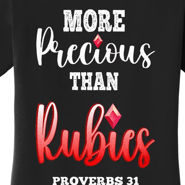 Womens CHRTISTIANDO Christian Faith Based Bible Quote Proverbs 31 Women's T-Shirt