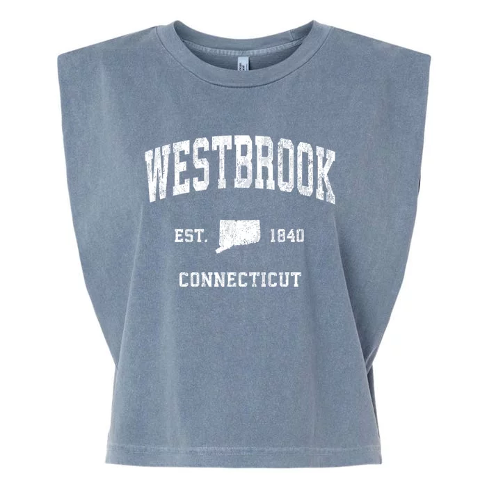 Westbrook Connecticut Ct Vintage Athletic Garment-Dyed Women's Muscle Tee