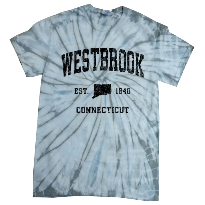 Westbrook Connecticut Ct Vintage Athletic Tie-Dye T-Shirt