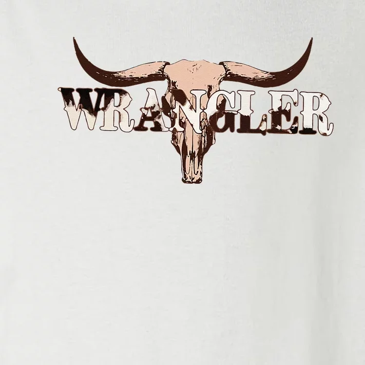 Wrangler Cowhide Cow Skull Cow Print Wrangler Toddler Long Sleeve Shirt