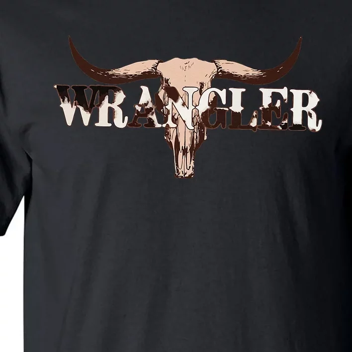 Wrangler Cowhide Cow Skull Cow Print Wrangler Tall T-Shirt