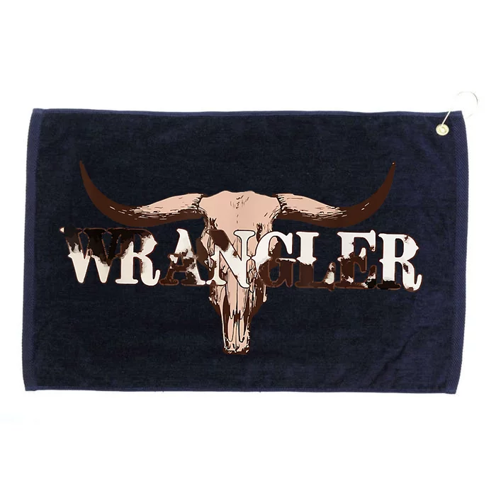 Wrangler Cowhide , Cow Skull , Cow Print Wrangler Grommeted Golf Towel