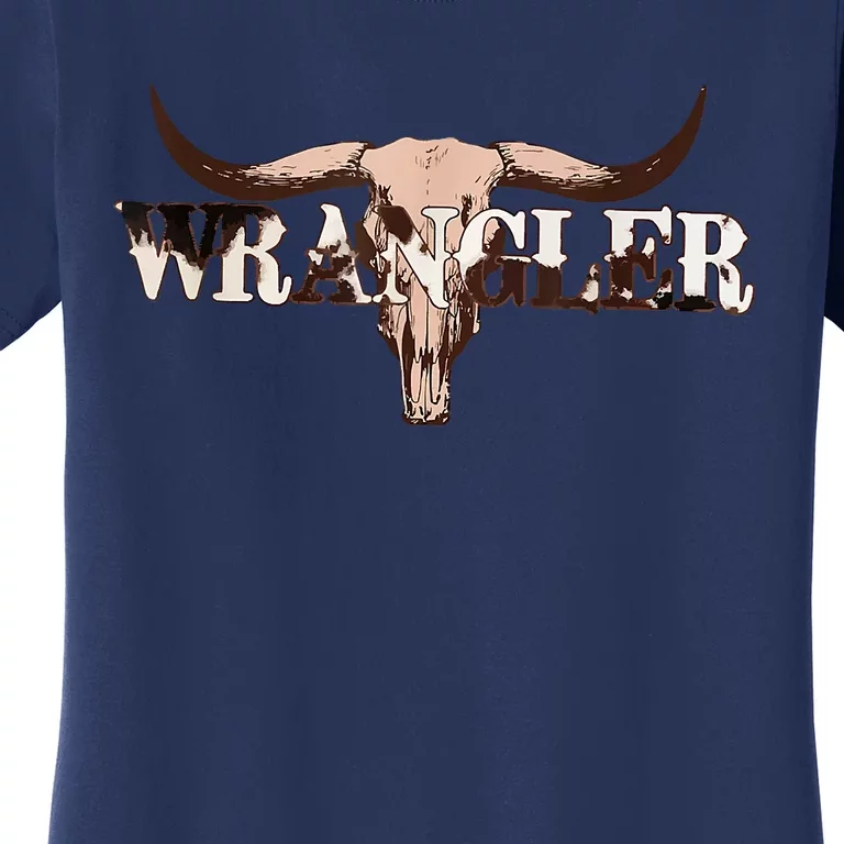 Wrangler Cowhide , Cow Skull , Cow Print Wrangler Women's T-Shirt