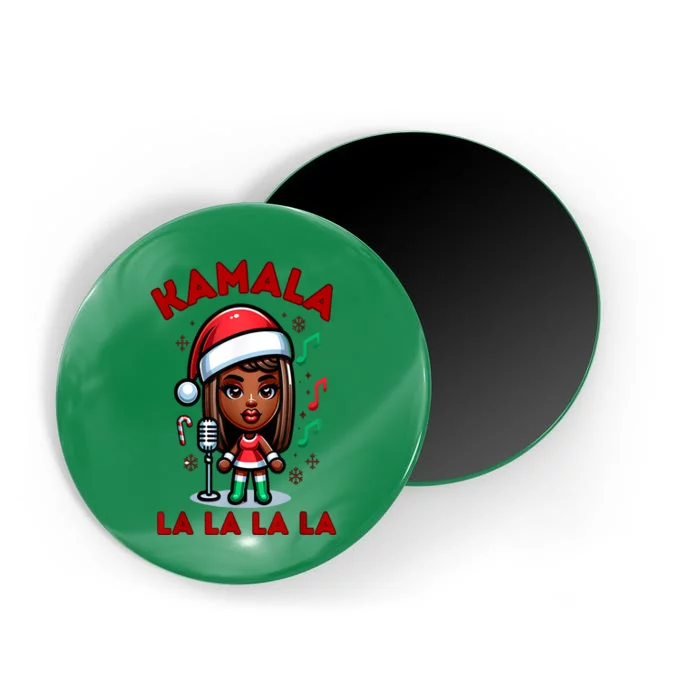 African Woman Christmas Comma La La La Kamala Harris 2024 Xmas Gift Magnet