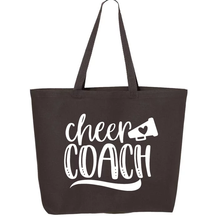 Womens Cheer Coach Shirts Megaphone Distressed Design 25L Jumbo Tote