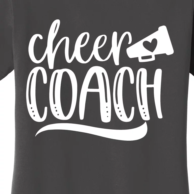 Womens Cheer Coach Shirts Megaphone Distressed Design Women's T-Shirt