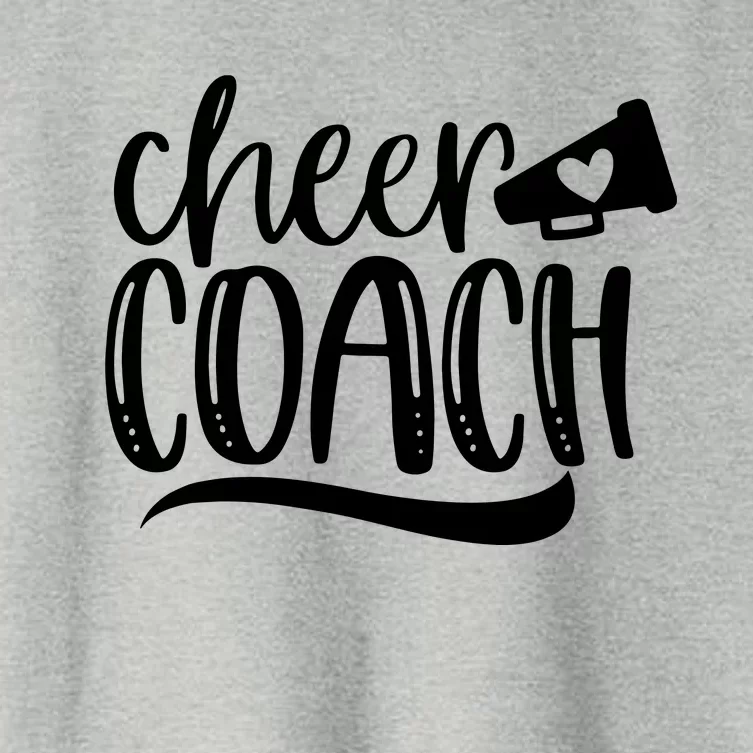 Womens Cheer Coach Shirts Megaphone Distressed Design Women's Crop Top Tee