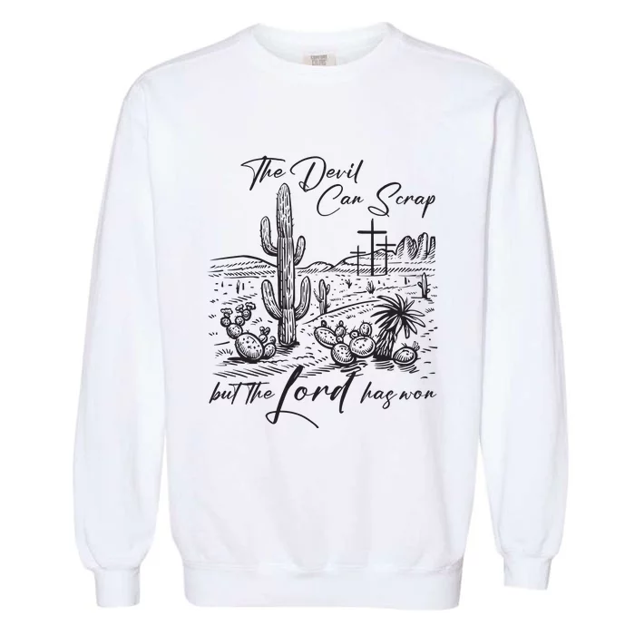 Western Cowboy Christian Garment-Dyed Sweatshirt