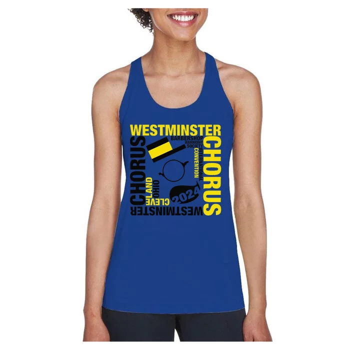 Westminster Chorus Cleveland White Women's Racerback Tank