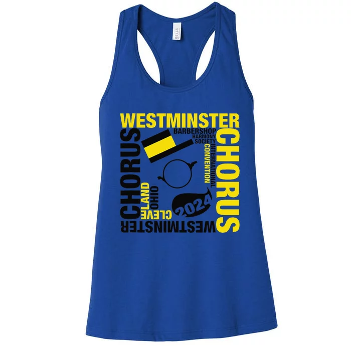 Westminster Chorus Cleveland White Women's Racerback Tank