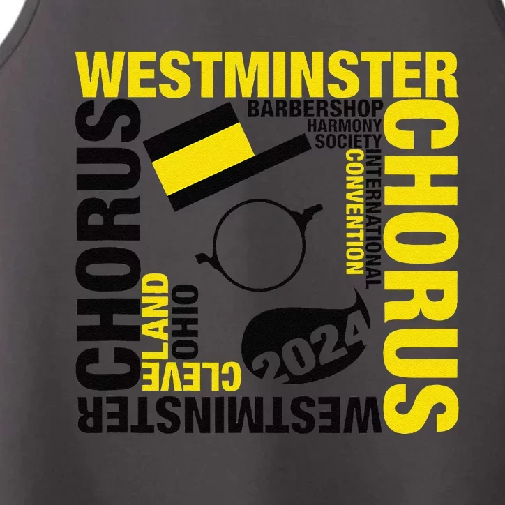 Westminster Chorus Cleveland White Performance Tank