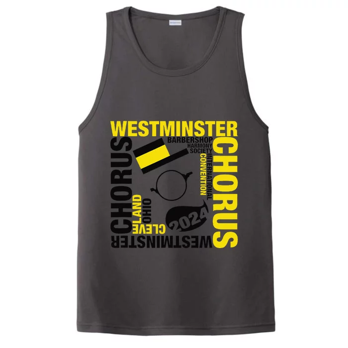 Westminster Chorus Cleveland White Performance Tank