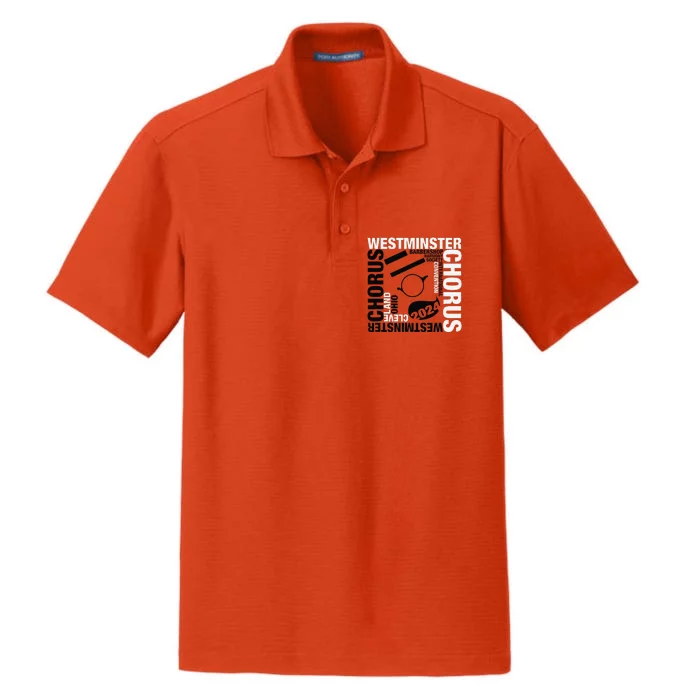 Westminster Chorus Cleveland Gold Dry Zone Grid Performance Polo