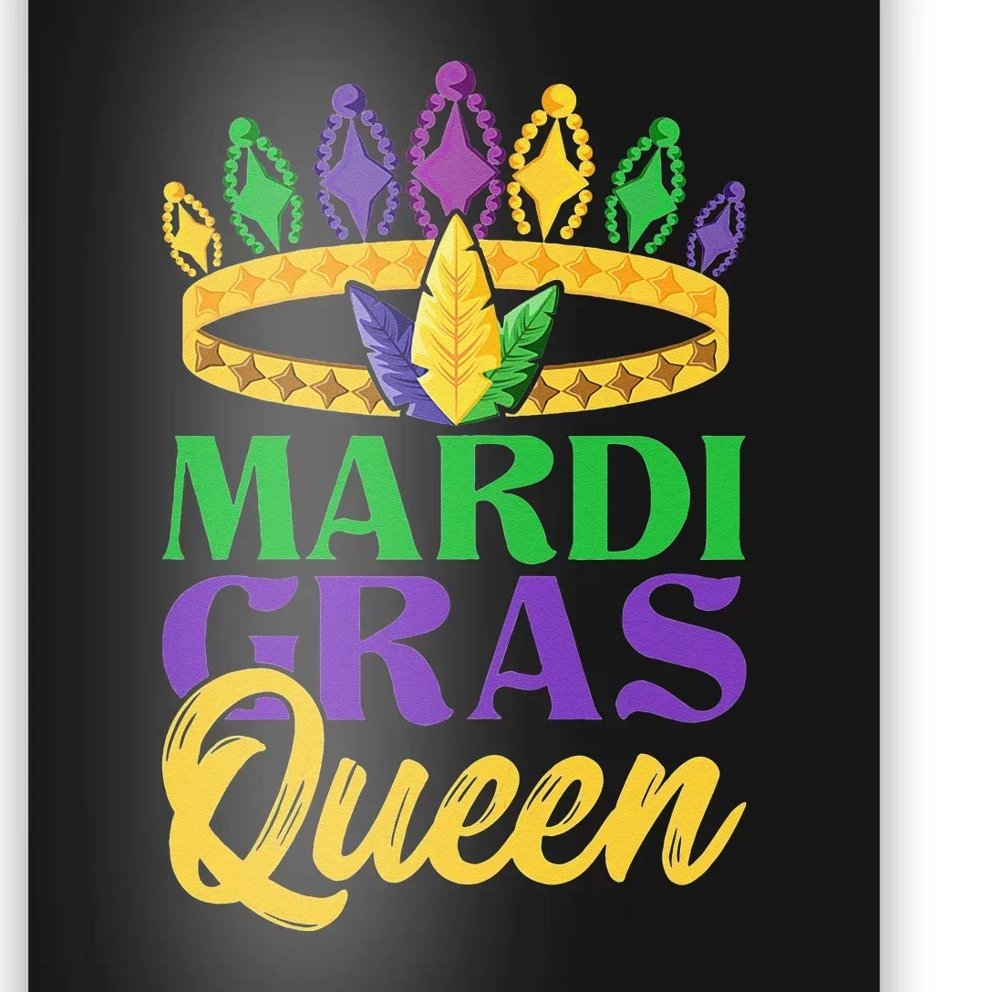 Women Costume Carnival Gift Queen Mardi Gras Poster