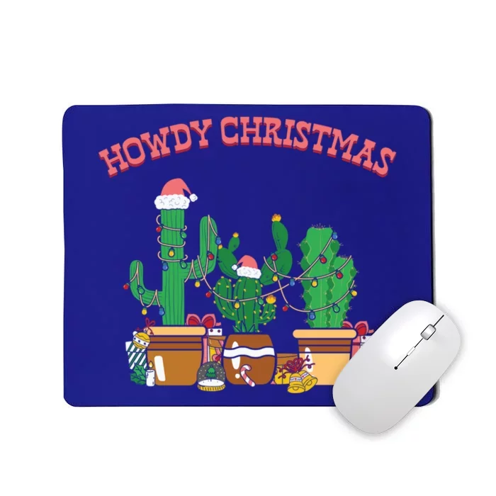 Western Cow Christmas Howdy Merry Xmas Great Gift Mousepad